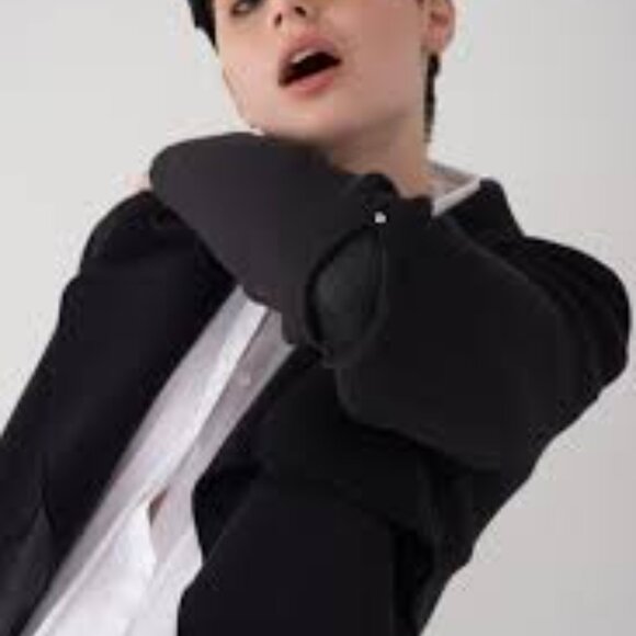 Sosken Studios GOBIN - Neoprene Short Jacket Black open front women's Size 3 - Picture 3 of 9